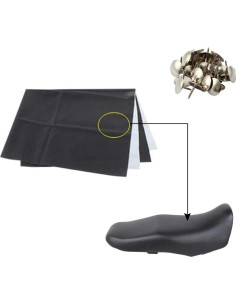 Funda de Asiento de Motocicleta MOTOBA de Cuero Sintético 100x70cm 2