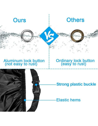 Cubierta Impermeable para Motocicleta LuLuya MC2XL hasta 243 cm