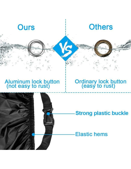 Cubierta Impermeable para Motocicleta LuLuya MC2XL hasta 243 cm