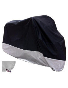 Cubierta de motocicleta impermeable XYZCTEM 274 cm negra