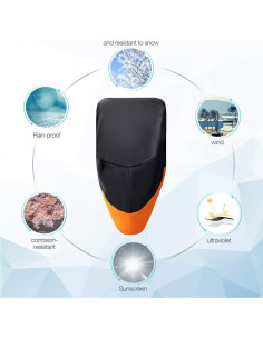 Cubierta de Motocicleta Wrypun XXXL para Harley y Honda 2