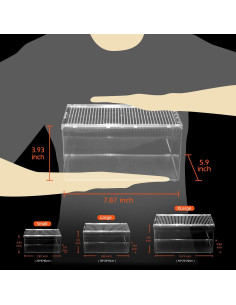 Tanque de Terrario AZV Reptile 20x15x10 cm para Gecko y Tarantula 2