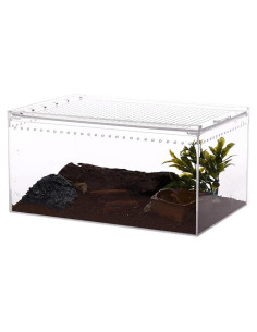 Recinto Acrílico Grande NANEEZOO 9.5L para Reptiles 30.5x20.3cm