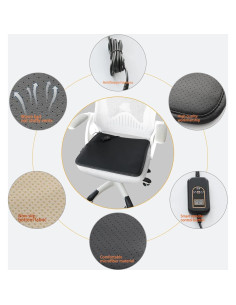 Almohadilla Térmica para Silla de Oficina Jadens HSCP-01 44x44cm 2