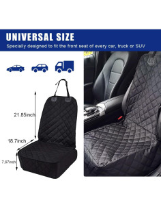 Cubierta de Asiento Frontal para Perro Ziciner Impermeable 600D 2
