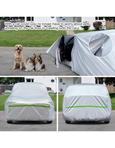 Funda para Auto TUCAREST 6 Capas Impermeable Sedán XL 500-528 cm