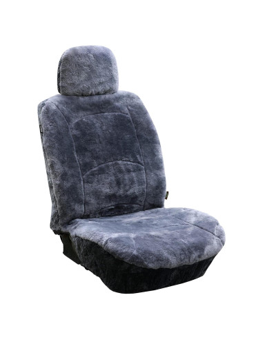 Funda de Asiento de Piel de Oveja SHEEPSKIN ELITE Gris Universal