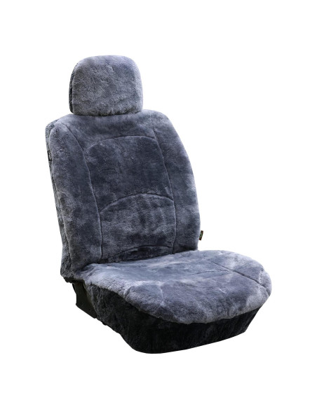 Funda de Asiento de Piel de Oveja SHEEPSKIN ELITE Gris Universal