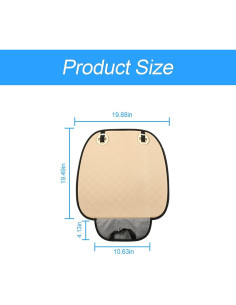 Funda de Asiento de Coche Moly Magnolia Negra Universal 2