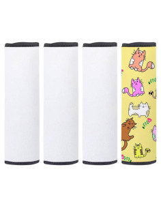 BAOZOON Fundas de Cinturón de Seguridad Neopreno 4 Pcs Niños