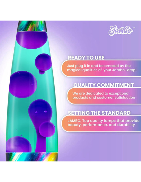 Lámpara de Movimiento Líquido Jambo 41cm Crepúsculo Neón