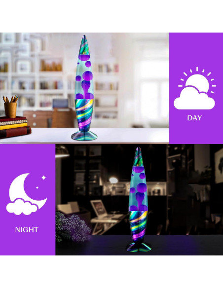 Lámpara de Movimiento Líquido Jambo 41cm Crepúsculo Neón