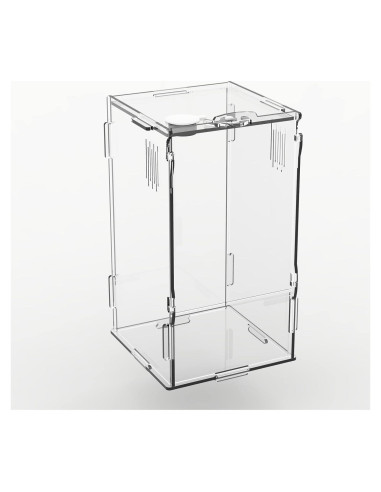 Tanque Mini Reptil Acrílico BETAZOOER 10.16x10.16x20.32cm