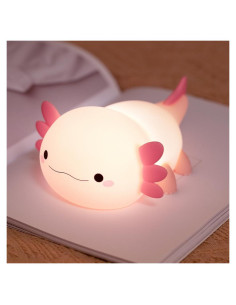 Luz Nocturna Axolote Rosa KangTen CHEN USB Recargable