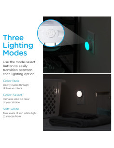 Luces de Noche LED GLO Dot 2 Paquete, Cambiantes de Color 2