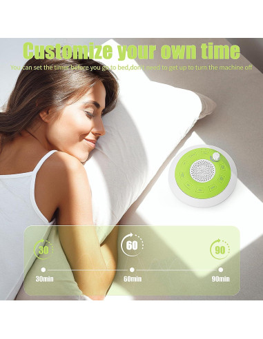 Máquina de Ruido Blanco ShaArkMango JL-C300 Recargable 8 Sonidos