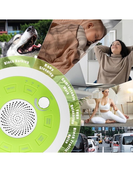 Máquina de Ruido Blanco ShaArkMango JL-C300 Recargable 8 Sonidos