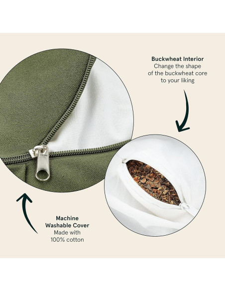 Cojín de Meditación Retrospec Sedona Zafu Albahaca 33x11.4cm