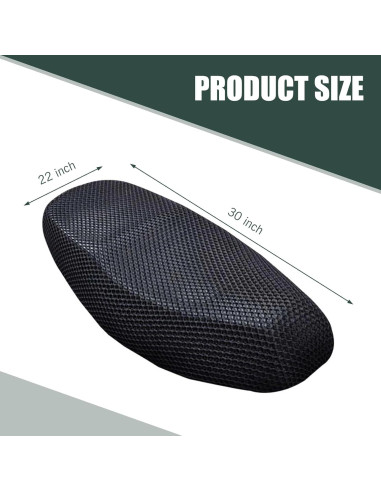 Funda de Asiento de Motocicleta Zeathery HERYZYT3334BL-M Negra