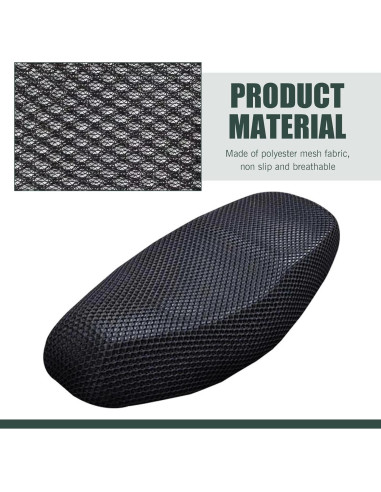 Funda de Asiento de Motocicleta Zeathery HERYZYT3334BL-M Negra