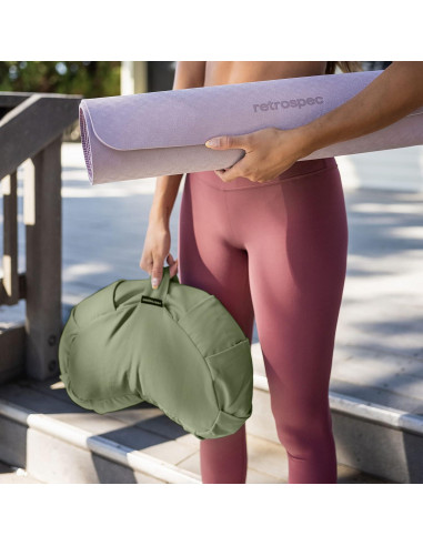 Cojín de Meditación Retrospec Sedona Zafu Albahaca 33x11.4cm