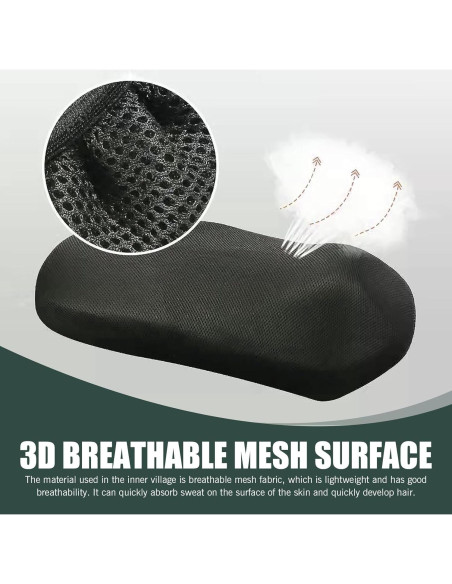 Funda de Asiento de Motocicleta Zeathery HERYZYT3334BL-M Negra