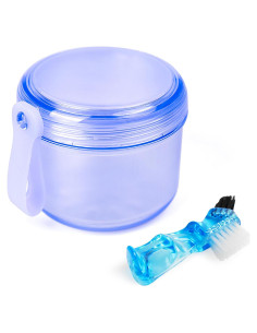 Estuche de Baño para Dentaduras Mckkor Azul a Prueba de Fugas
