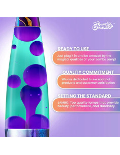 Lámpara de Movimiento Líquido Jambo 41cm - Verde Teal 2