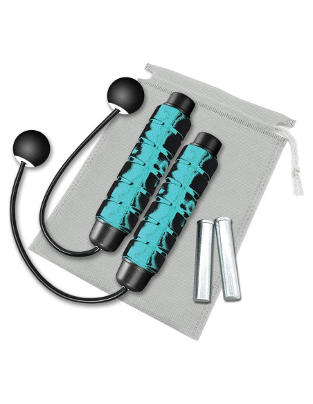 Cuerda de Salto Inalámbrica Redify con Peso Ajustable - Azul