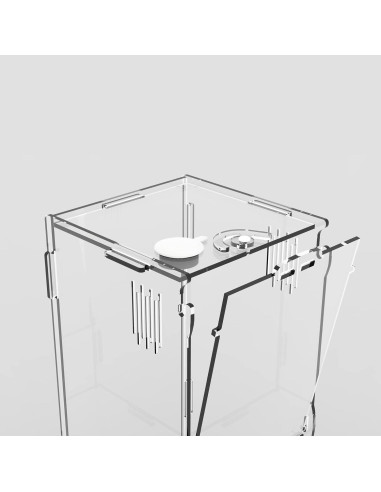 Tanque Mini Reptil Acrílico BETAZOOER 10.16x10.16x20.32cm