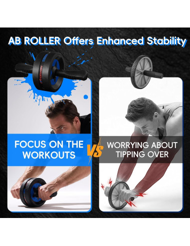 Rueda de Abdominales EnterSports con Almohadillas - Fitness