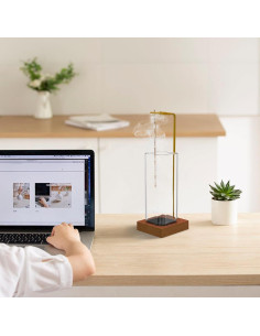 Juego de 2 Soportes para Incienso Hadwoer de Vidrio Cuadrado 2