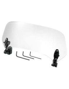 Parabrisas de Motocicleta Motoforti 37x15cm Ajustable Claro