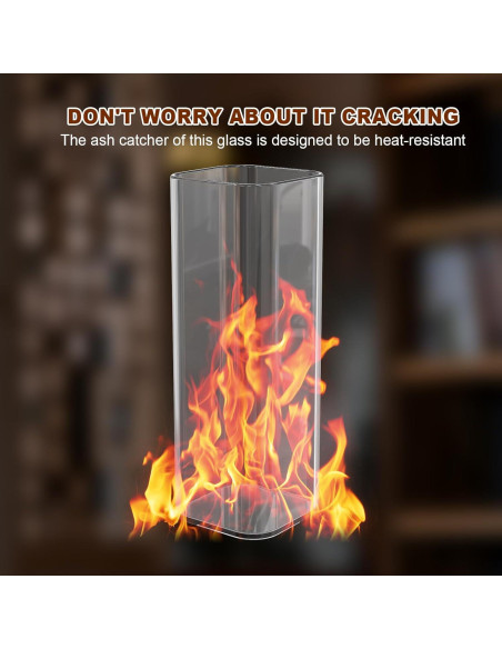 Juego de 2 Soportes para Incienso Hadwoer de Vidrio Cuadrado