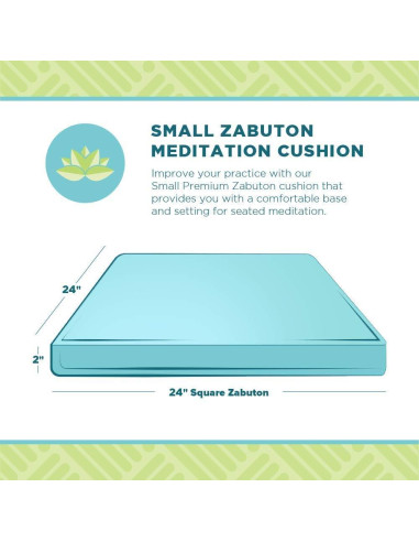 Cojín de Meditación Bean Products 61x61x5cm Algodón Agua