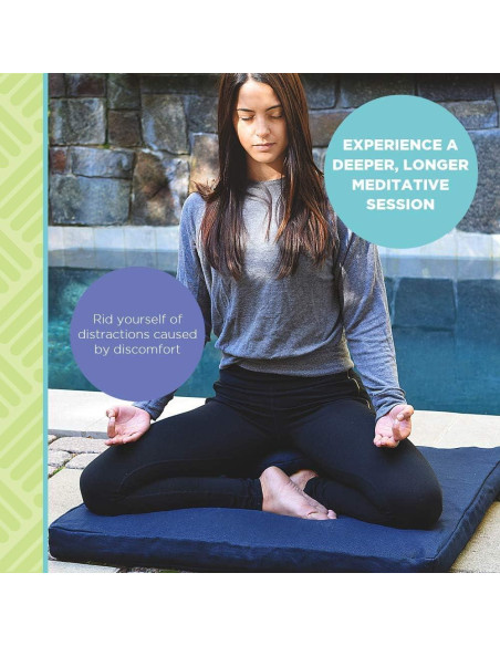 Cojín de Meditación Bean Products 61x61x5cm Algodón Agua