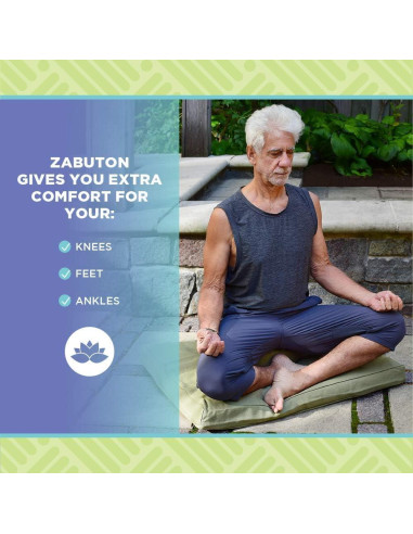 Cojín de Meditación Bean Products 61x61x5cm Algodón Agua