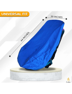 Cubierta de Sombra para Asiento de Auto EcoNour Azul - Protección UV 2