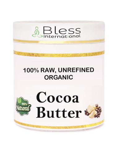 Manteca de Cacao Cruda Orgánica 100% Pura 454g - Bless International