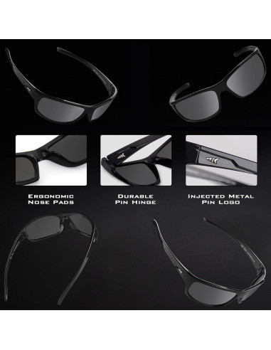 Gafas de sol deportivas polarizadas KastKing Kateel UV 100%
