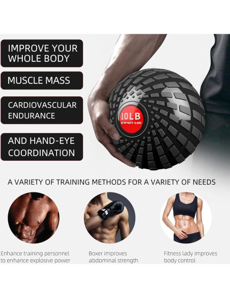 Bola de Medicina 4.5 kg STRPRETTY BASIC Negro Dinámico