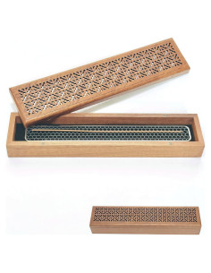 Soporte de Incienso Moocervi de Madera Rectangular 26x6x4 cm