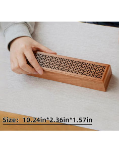 Soporte de Incienso Moocervi de Madera Rectangular 26x6x4 cm 2