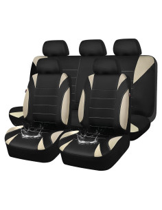 Fundas de Asiento de Coche CAR PASS Neopreno Impermeable Beige