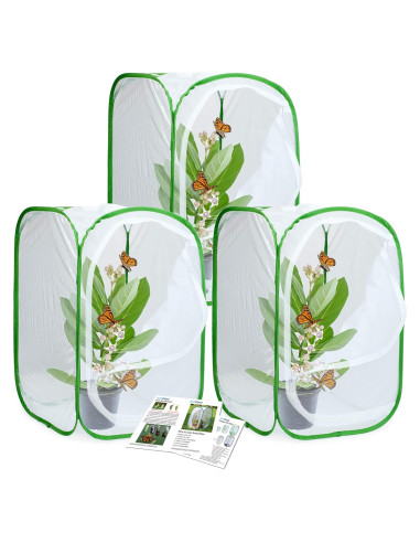 Terrario Profesional para Mariposas Restcloud - 3 Unidades 39.9x39.9x60 cm