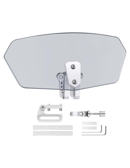 Deflector de Viento JiGiU para Motocicleta Clip-On Humo