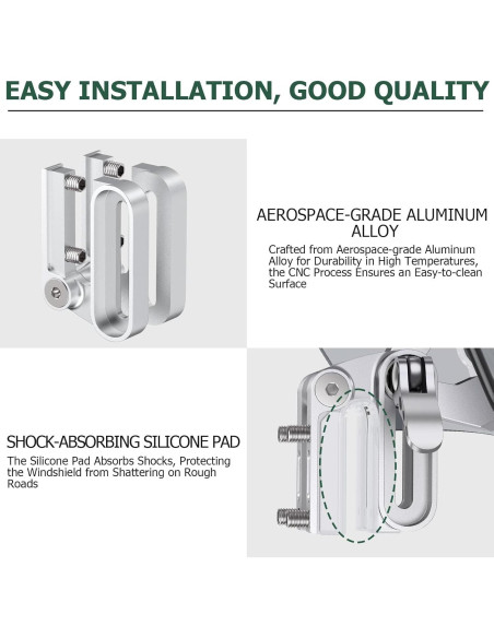 Deflector de Viento JiGiU para Motocicleta Clip-On Humo