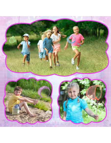 24 Redes Telescópicas para Niños Sosation, 38-86 cm Coloridas