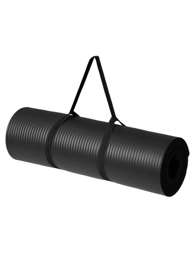 Almohadilla de Yoga Extra Gruesa Amazon Basics 1.27 cm Negra