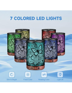 Difusor de Aceite Esencial JOYOLO Metal 120ml Aromaterapia 2